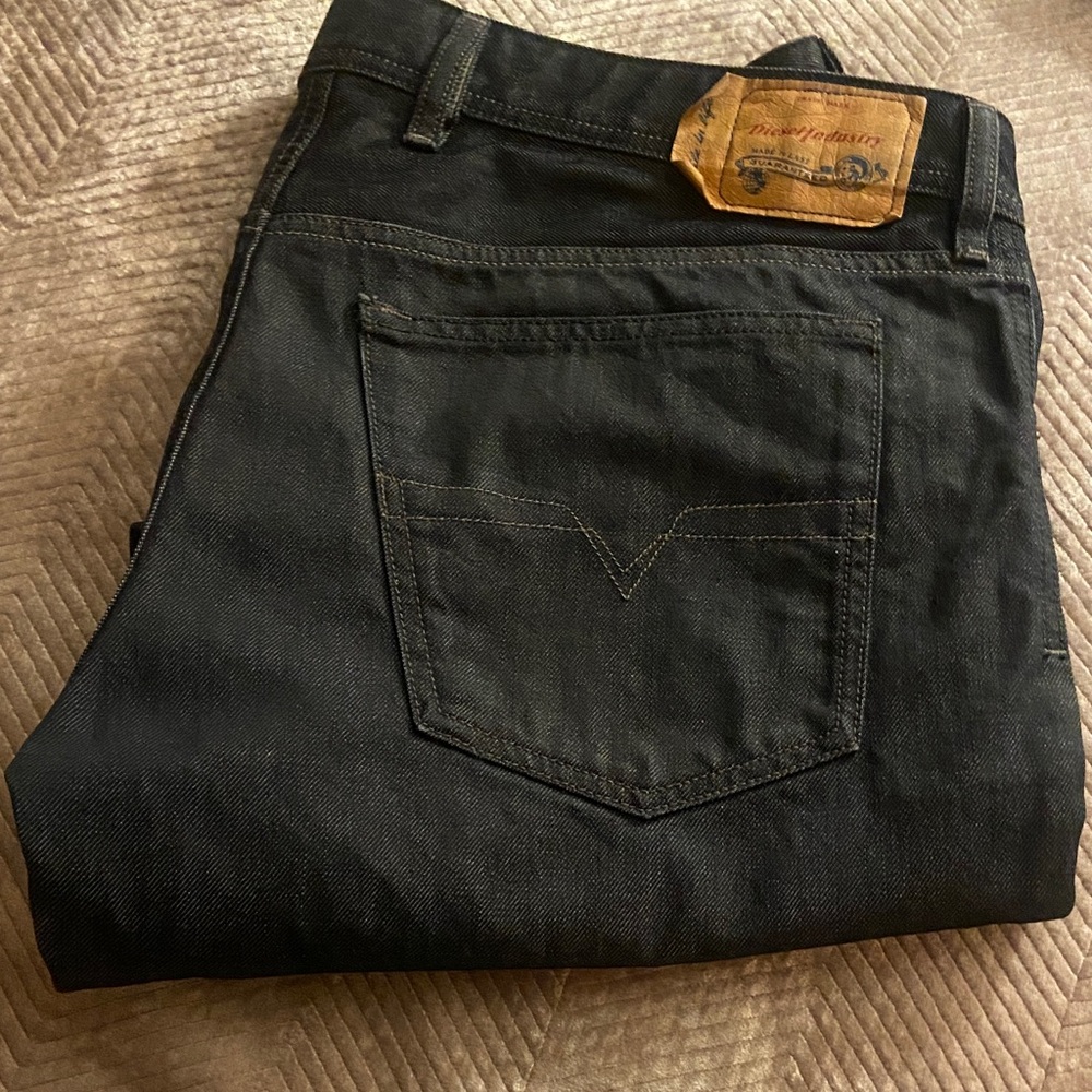 Diesel Industry WAYKEE STRETCH regular straight leg jeans button fly 36 x 30